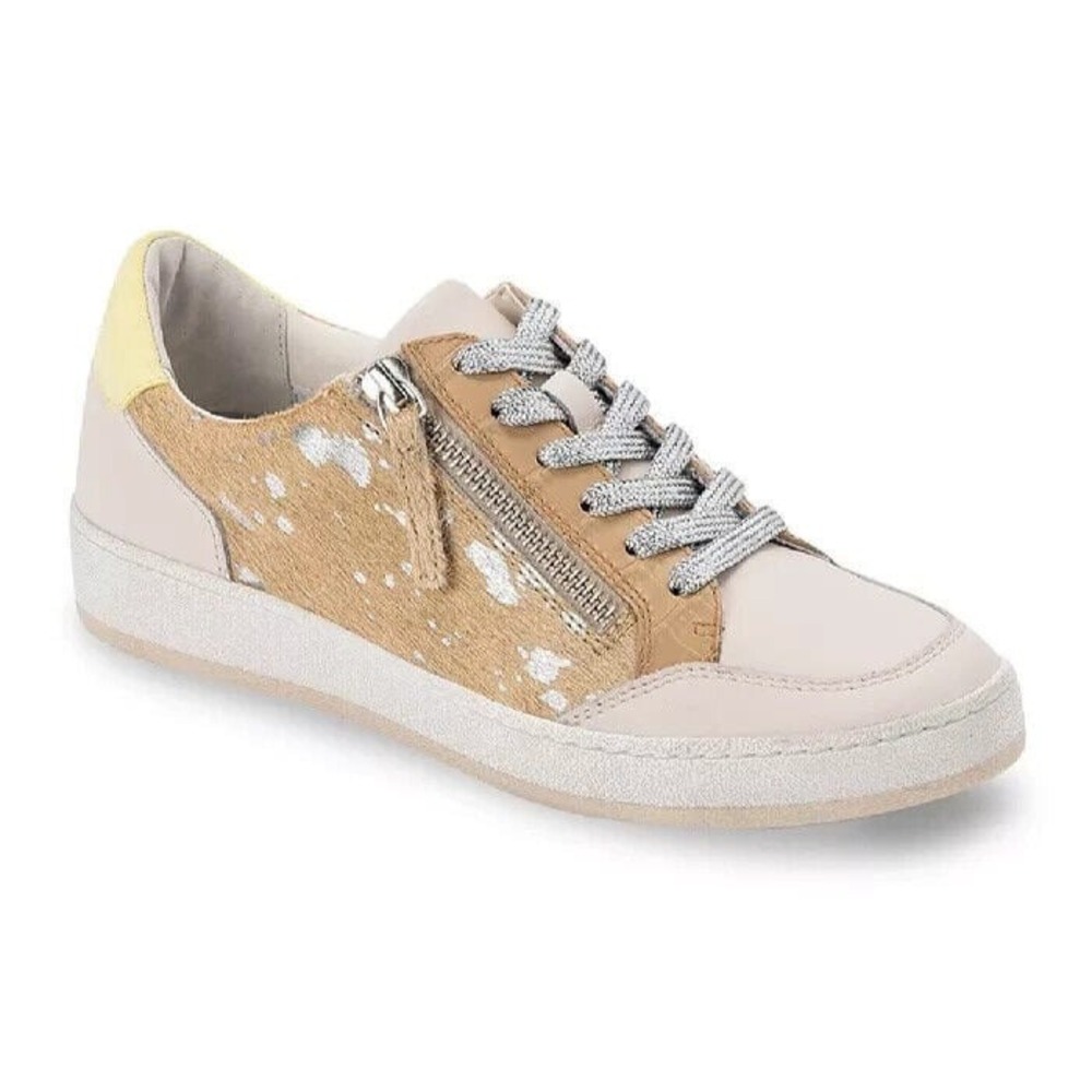 Dolce Vita Womens Miya‎ Sz 7.5 Multi Suede Glitter Lace Up Sneakers